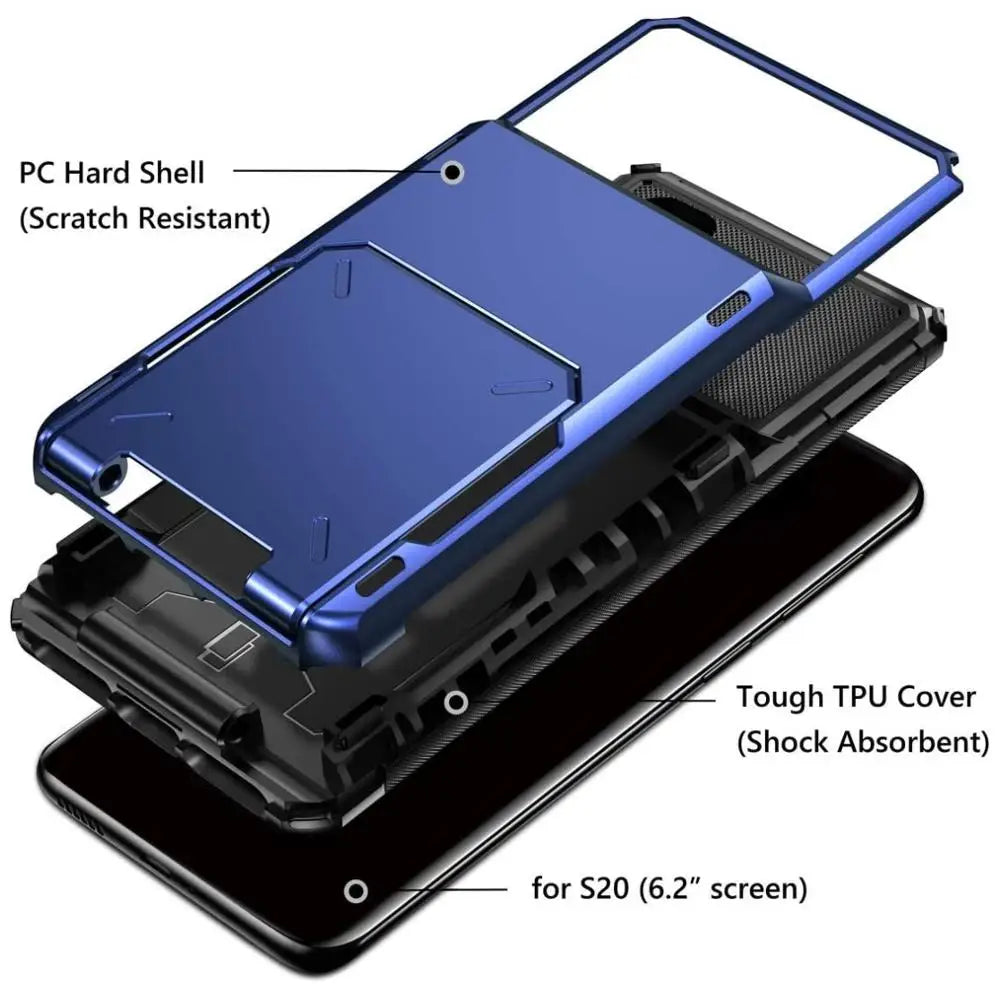 Funda tipo billetera para Samsung Galaxy S24 S23 Ultra Plus Cover Armor Card Slot