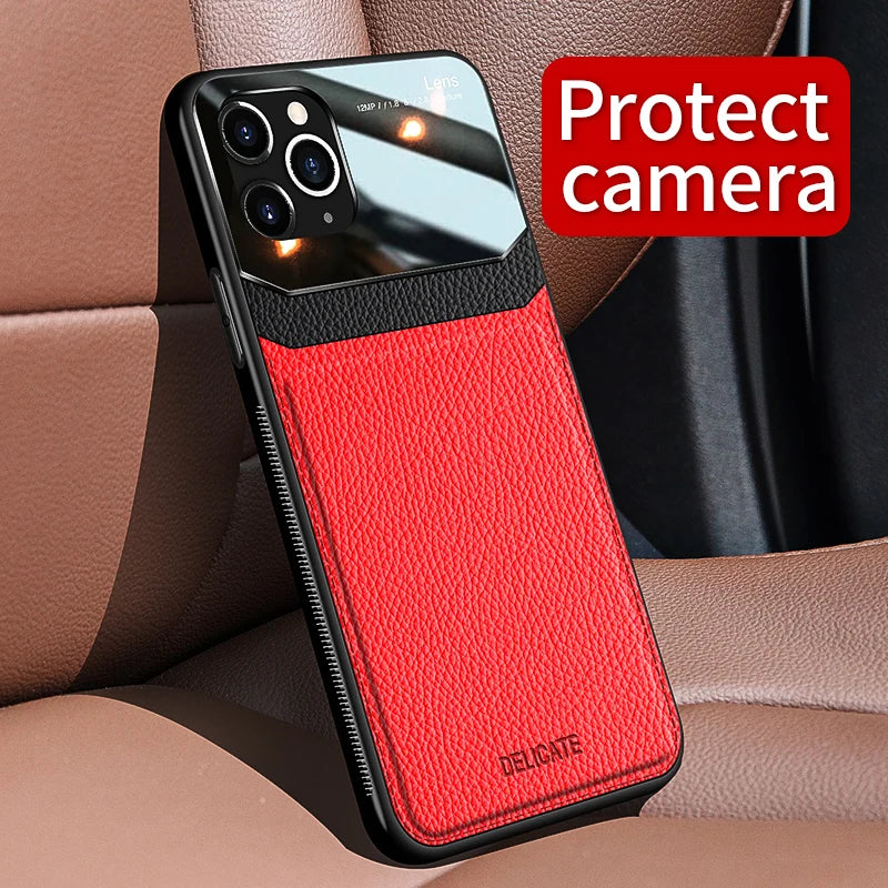 iPhone 15 14 13 12 112 Ultra Thin PU Leather Case