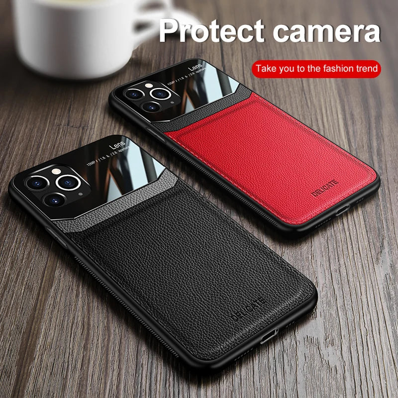 iPhone 15 14 13 12 112 Ultra Thin PU Leather Case