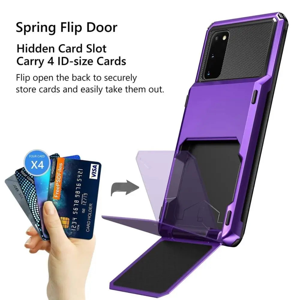Funda tipo billetera para Samsung Galaxy S24 S23 Ultra Plus Cover Armor Card Slot