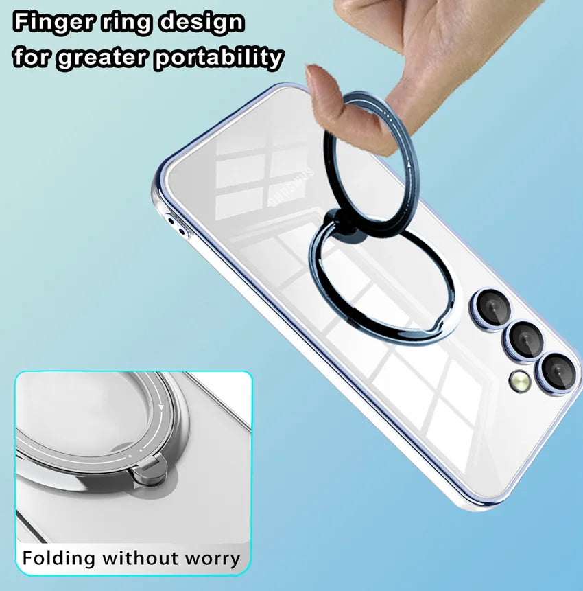 Samsung Galaxy A12 A13 A14 A23 A24 A34 A52 A52S A54 360 Rotation Stand Ring Magnetic Case