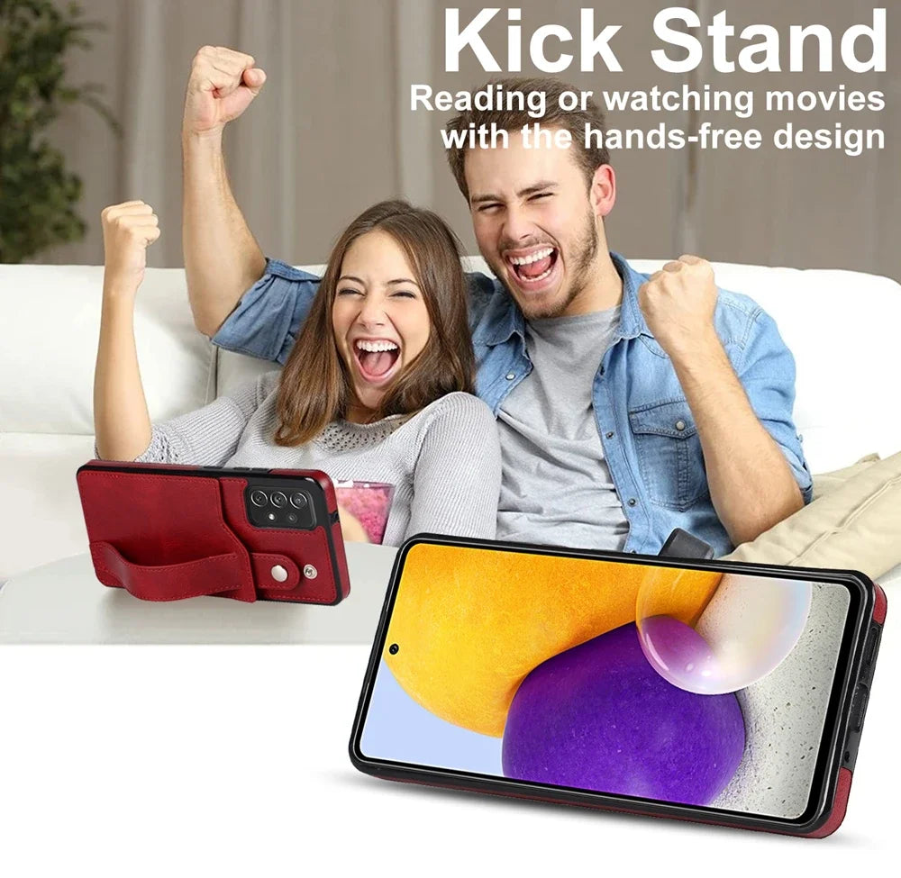 Samsung Galaxy A13 A32 A33 A52 A52s A53 A72 Lederhülle Brieftasche Kartenfach