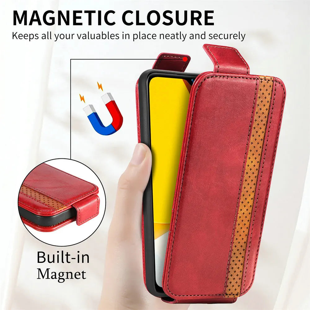 Funda de cuero con tapa para Samsung Galaxy A13 A23 A33 A53 A73