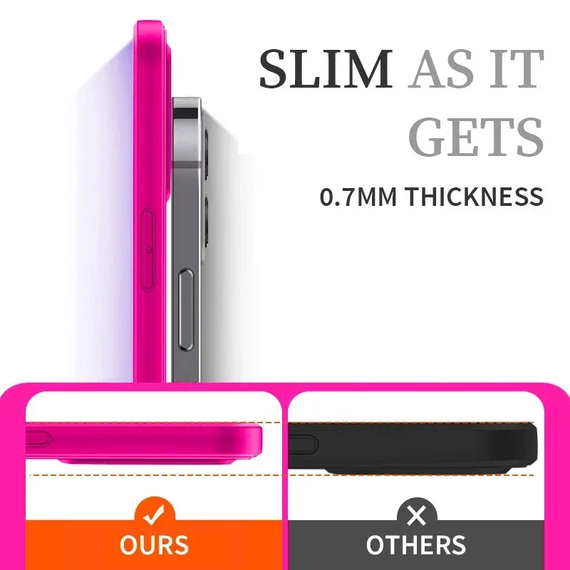 iPhone 15 14 13 UTOPER Original Square Liquid Silicone Phone Case