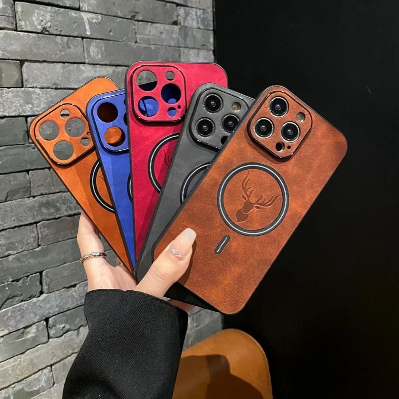 Funda de carga inalámbrica Magsafe para iPhone 15 14 13 12 11