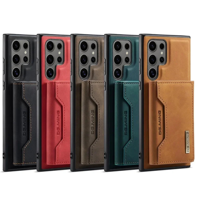 Funda para teléfono Samsung Galaxy A13 A14 A15 A24 A33 A34 A53 A54 A55 2 en 1 con tarjetero desmontable