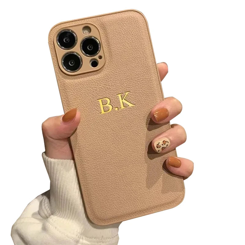 iPhone 15 14 Name Case Initials Case
