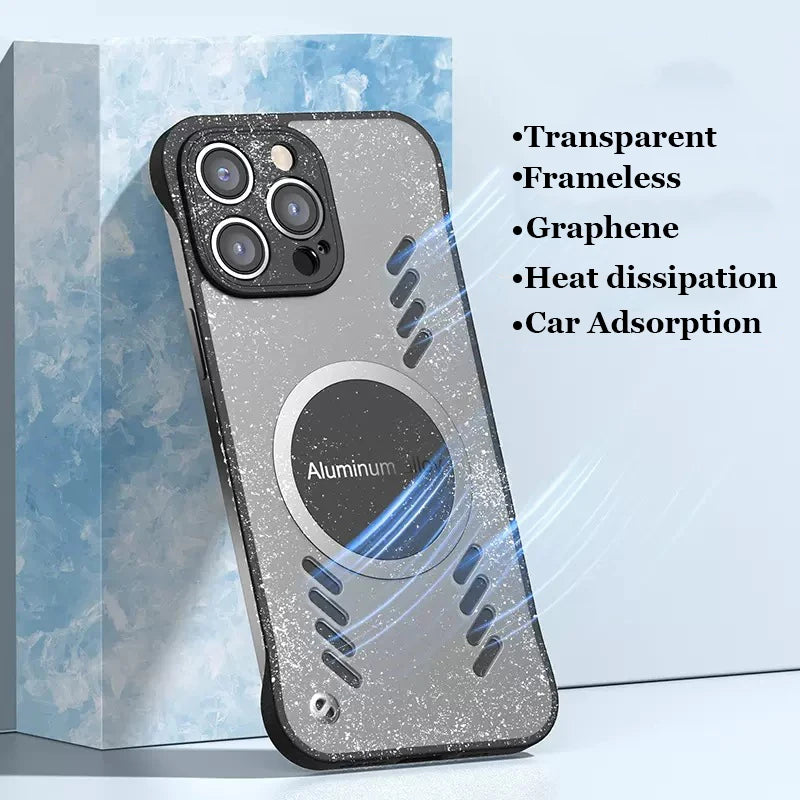 Funda protectora para iPhone 14, 13, 12, 11 Plus Pro Max con disipación de calor