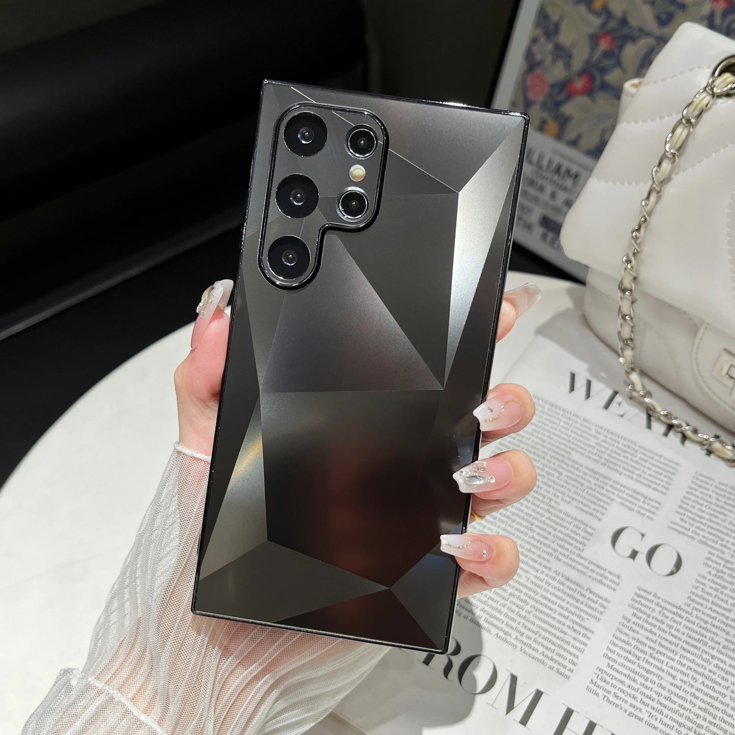 Luxuriöses 3D-Diamantmuster für Samsung Galaxy S22 S23 S24