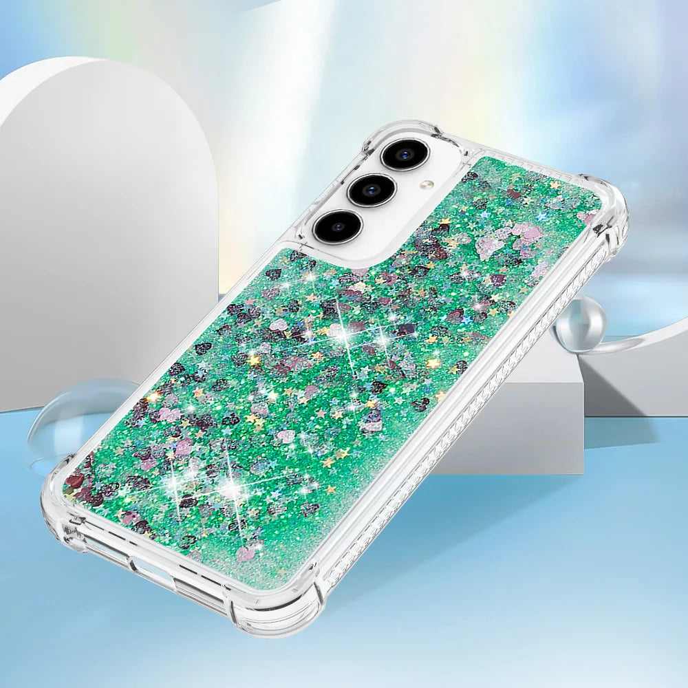 Samsung Galaxy A15 A25 A35 A55 Quicksand Glitter Case