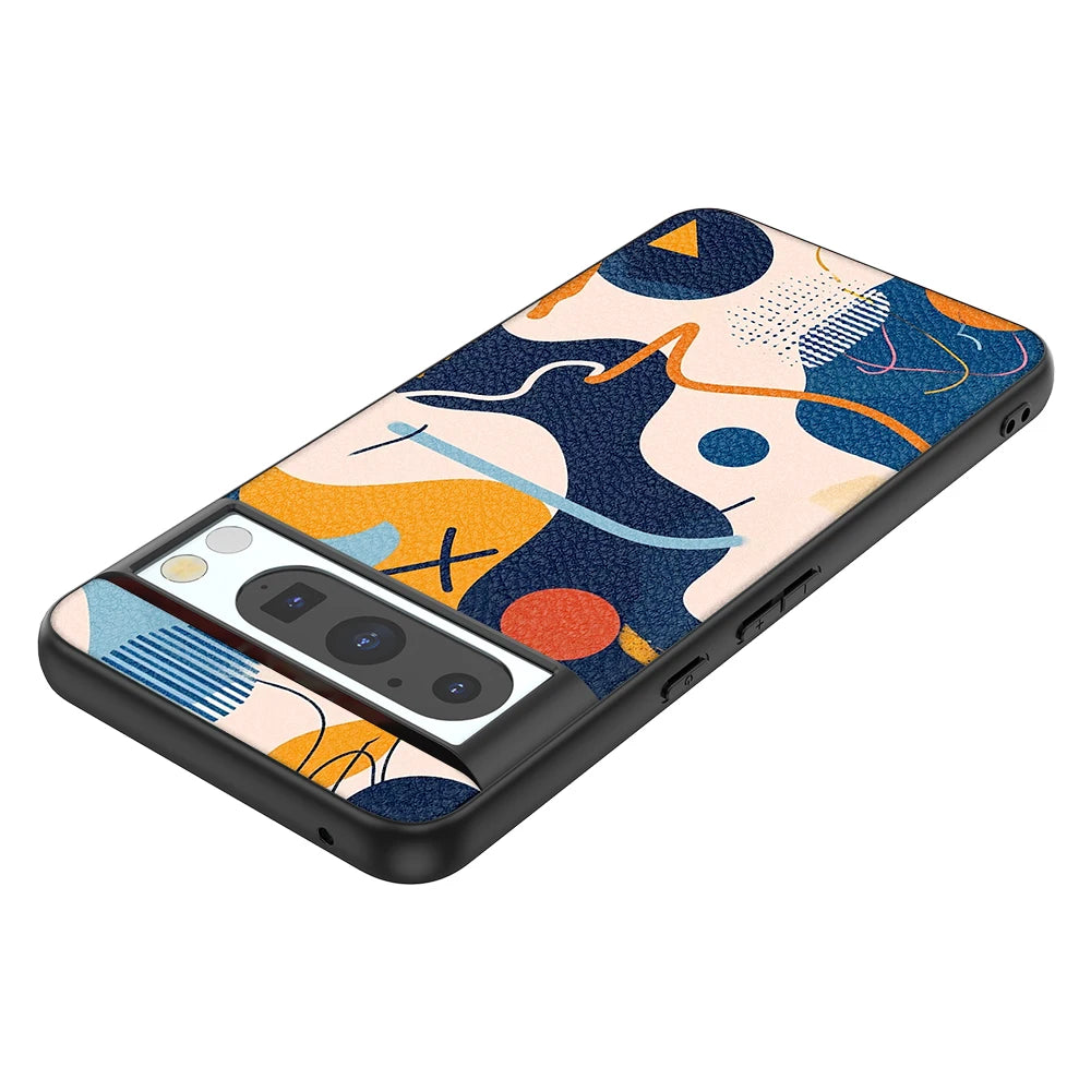 Funda trasera de cuero para Google Pixel 6 Pro 6A 7 Pro 7A 8 Pro 8A