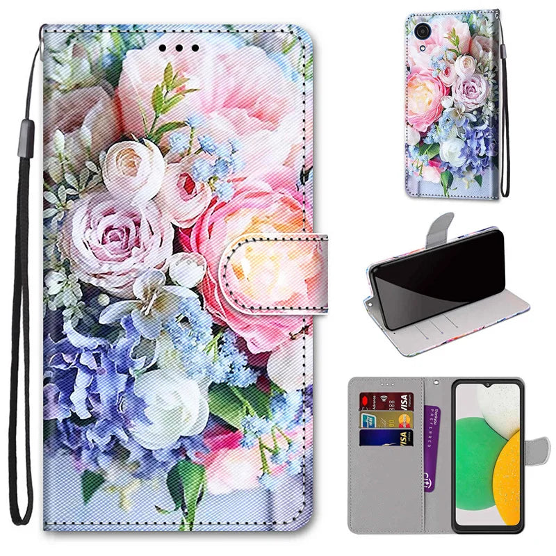 Funda tipo libro tipo billetera para Samsung Galaxy S22