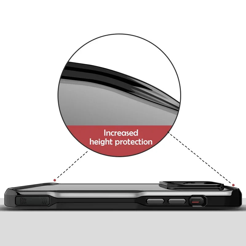 iPhone 15 14 13 12 11 Funda acrílica transparente