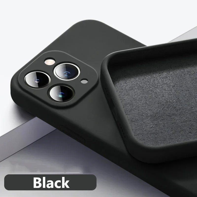 iPhone 15 14 13 UTOPER Original Square Liquid Silicone Phone Case