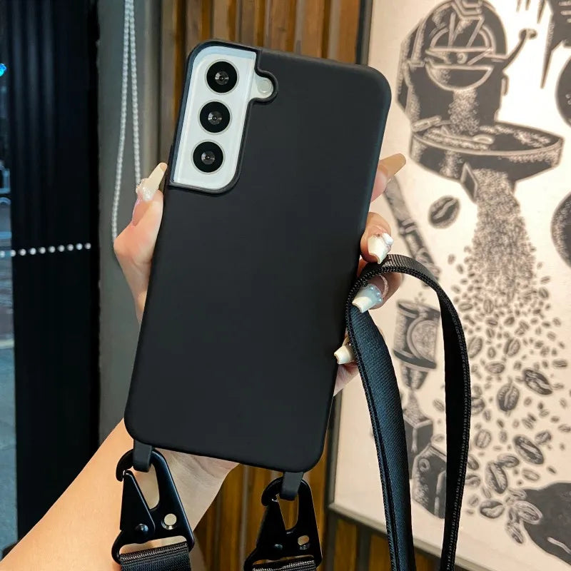 Samsung Galaxy A13 A14 A33 A34 A53 A54 Crossbody Strap Case