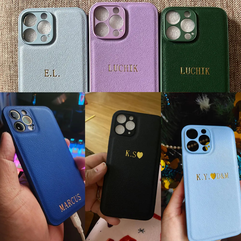 iPhone 15 14 Name Case Initials Case