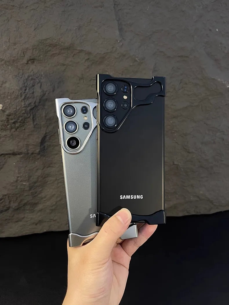 Caja de parachoques del teléfono de la aleación de aluminio del Samsung Galaxy S23 S24