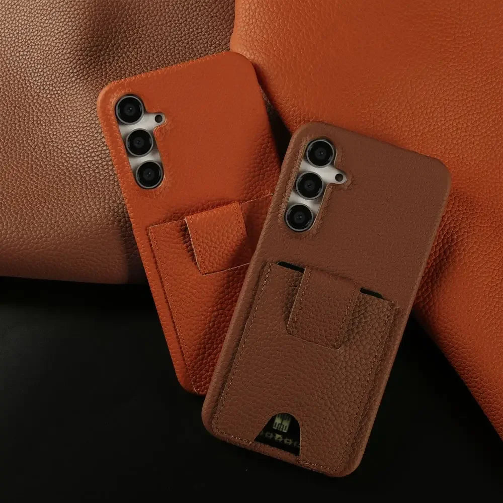 Ranura para tarjetero premium para Samsung Galaxy S24 S23 Ultra Plus FE