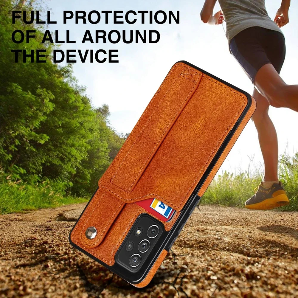 Samsung Galaxy A13 A32 A33 A52 A52s A53 A72 Lederhülle Brieftasche Kartenfach