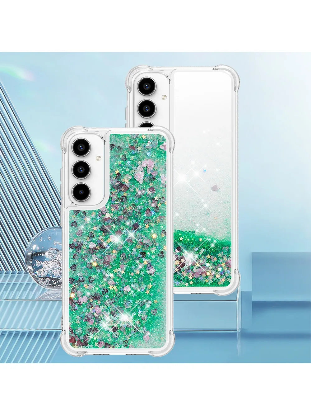 Samsung Galaxy A15 A25 A35 A55 Quicksand Glitter Case
