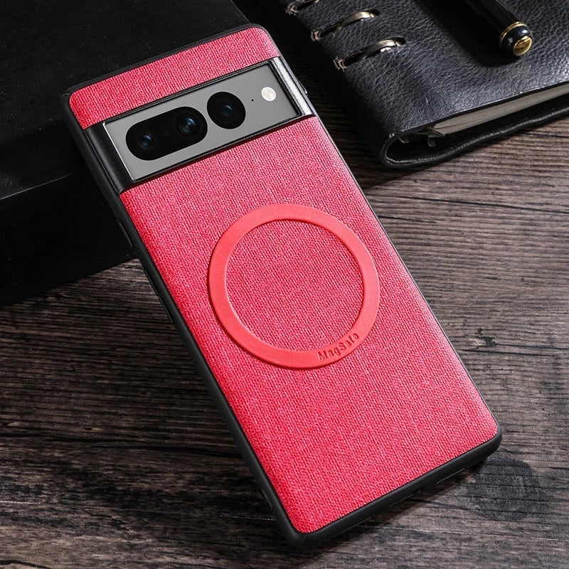 Estuche de carga inalámbrica de tela para Google Pixel 8 7 6