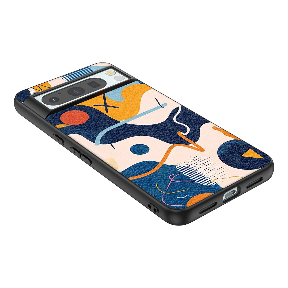 Funda trasera de cuero para Google Pixel 6 Pro 6A 7 Pro 7A 8 Pro 8A