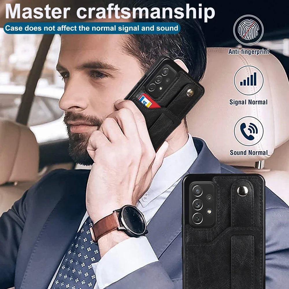 Samsung Galaxy A13 A32 A33 A52 A52s A53 A72 Lederhülle Brieftasche Kartenfach