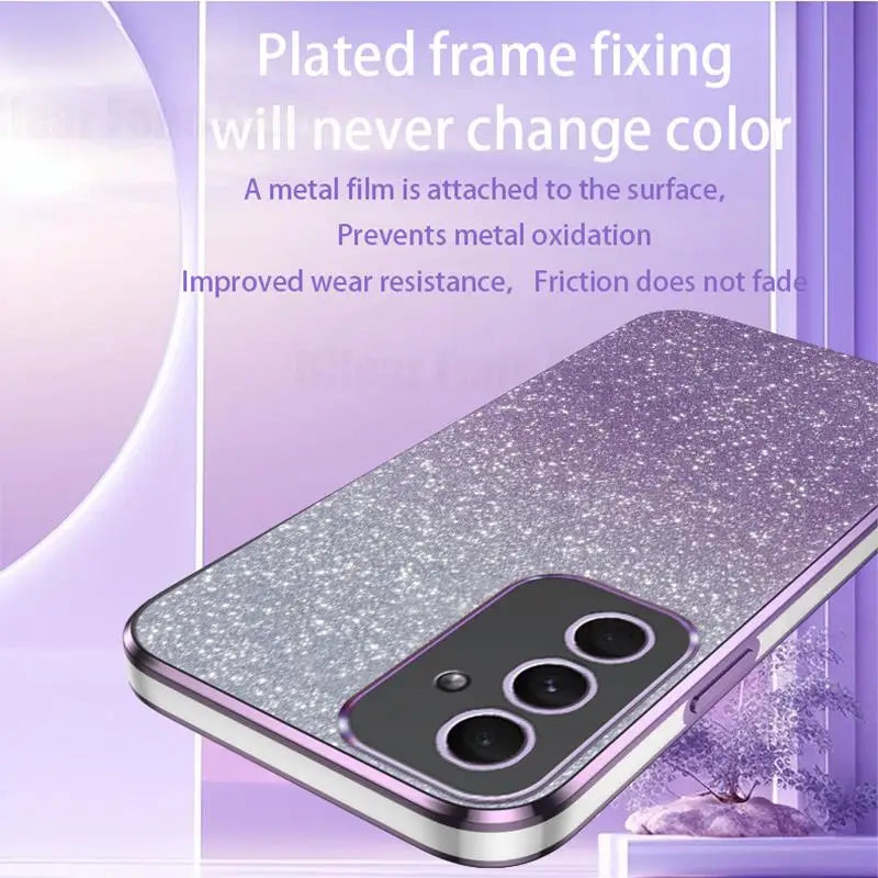 Samsung Galaxy A13 A14 A24 A33 A34 A52 A52S A53 A54 A55 Glitter Phone Case