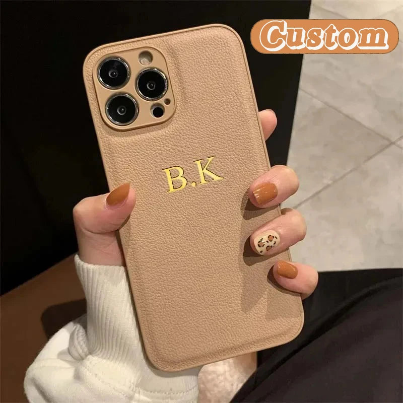 iPhone 15 14 Name Case Initials Case