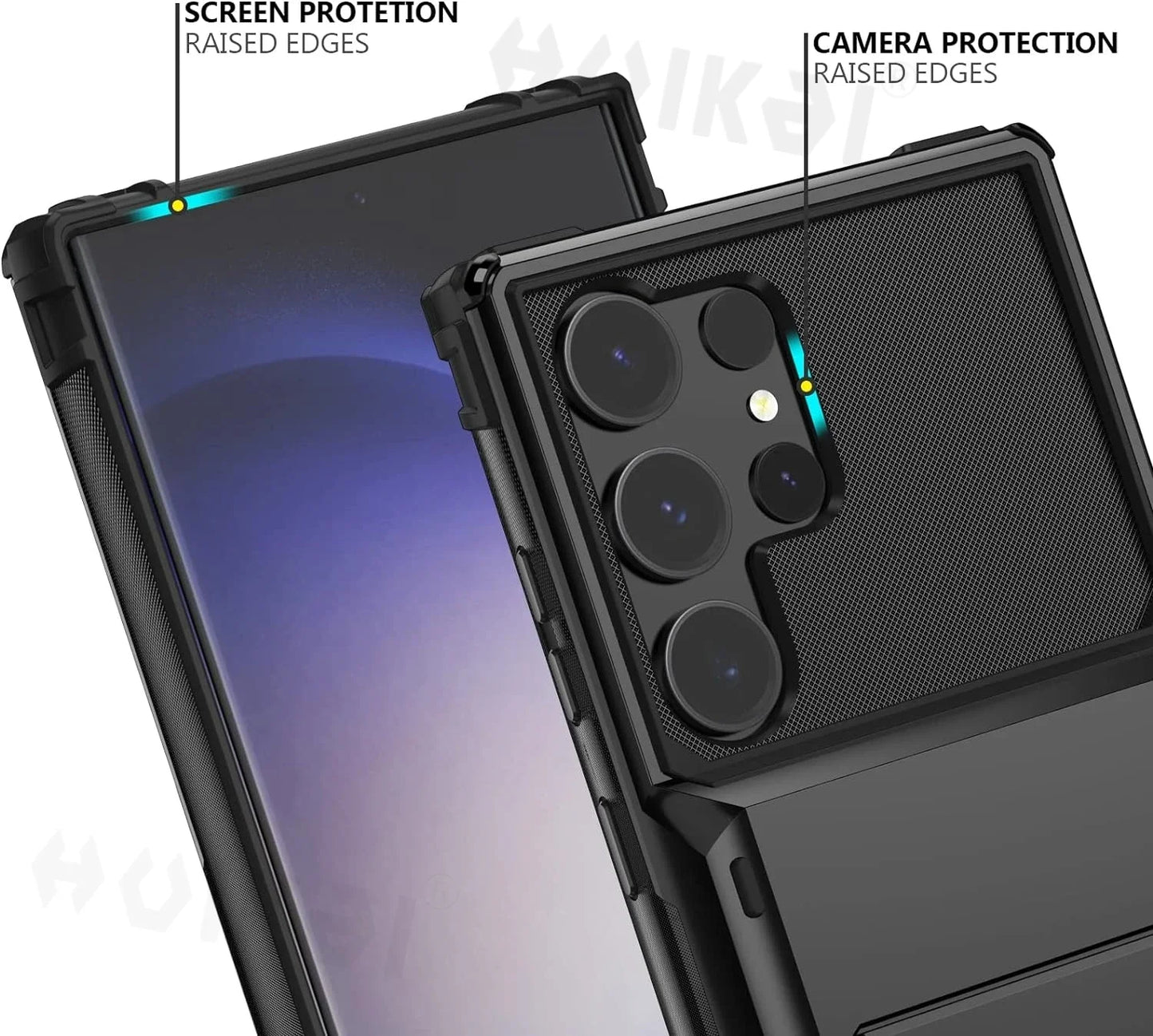 Funda con tarjetero para Samsung Galaxy S24 S23 Ultra Plus FE, billetera resistente
