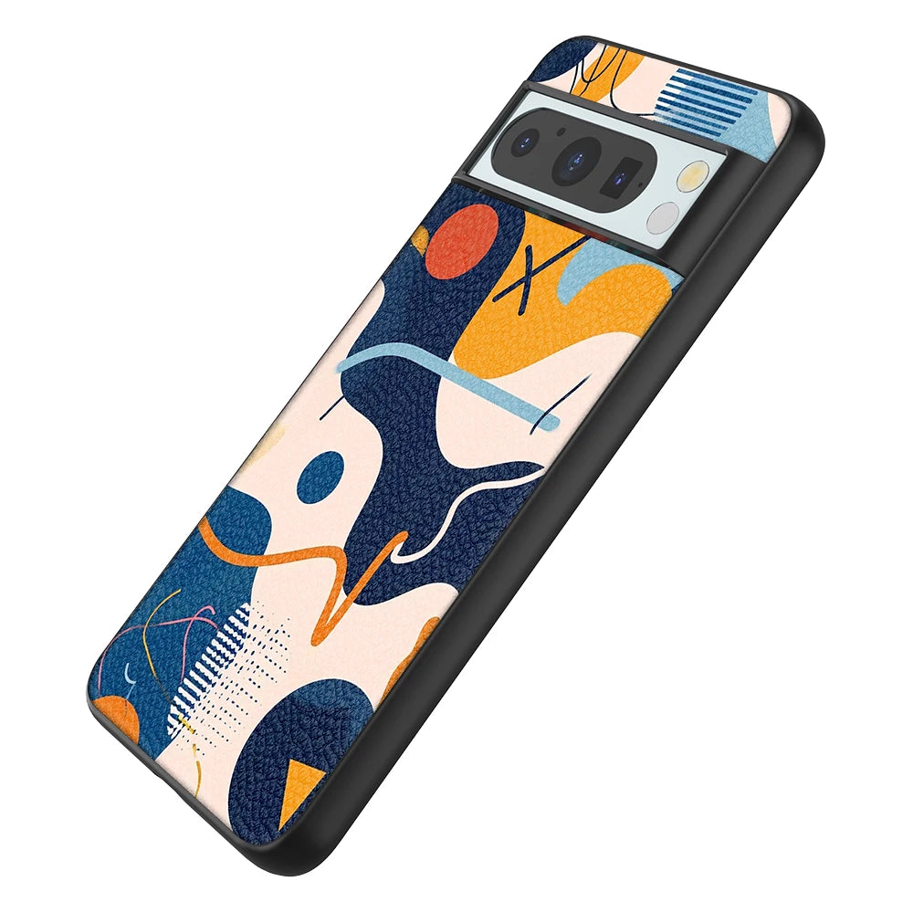 Funda trasera de cuero para Google Pixel 6 Pro 6A 7 Pro 7A 8 Pro 8A