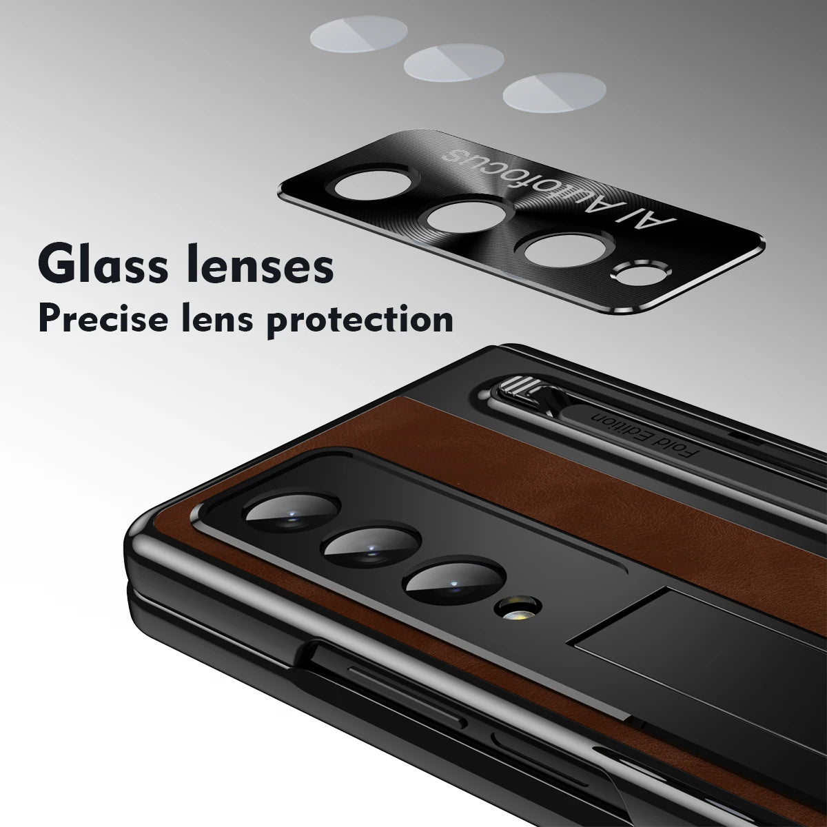 Funda de cuero retro Samsung Galaxy Z Fold 5 4