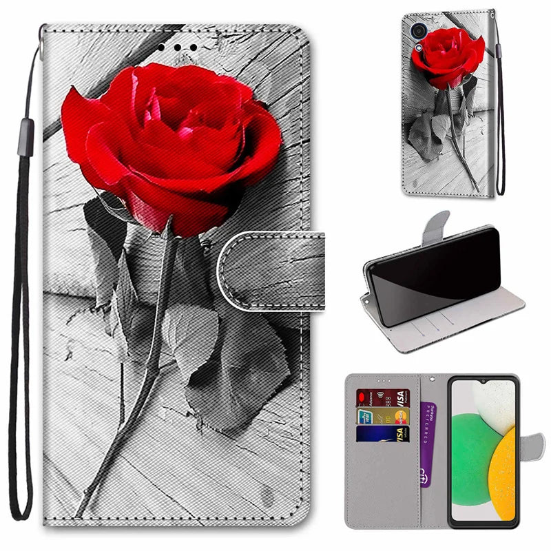 Funda tipo libro tipo billetera para Samsung Galaxy S22