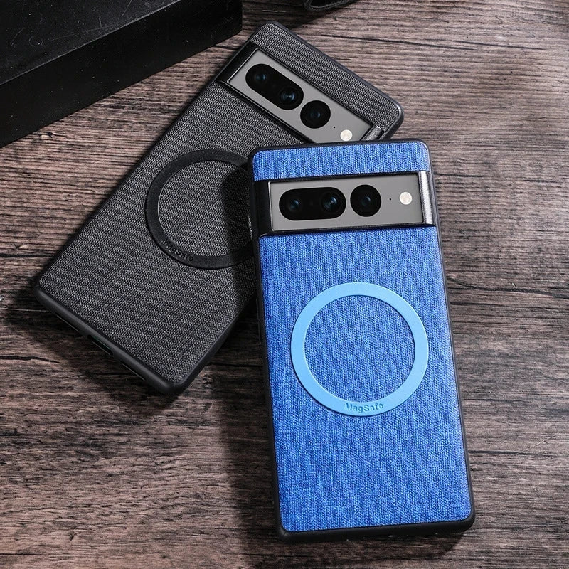 Estuche de carga inalámbrica de tela para Google Pixel 8 7 6