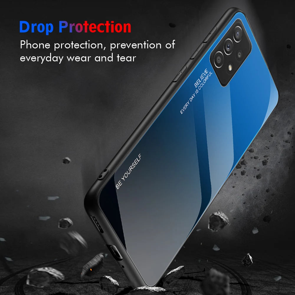 Samsung Galaxy S24 S23 S22 Gradient Glass Case