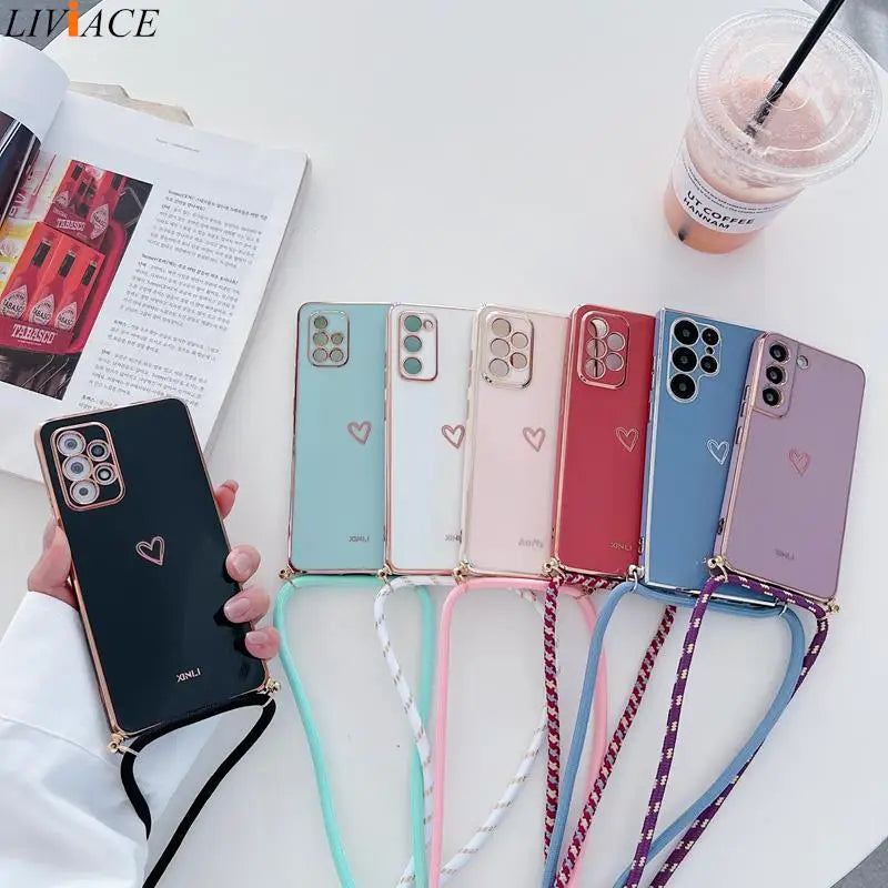 Cordón cruzado Samsung Galaxy A32 A33 A52 A52S A53 A72 A73 4G 5G