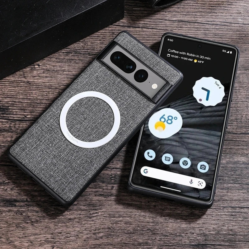 Estuche de carga inalámbrica de tela para Google Pixel 8 7 6