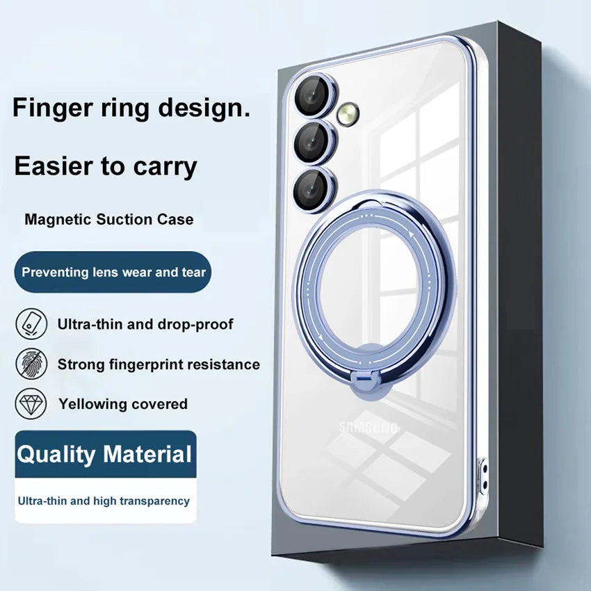 Samsung Galaxy A12 A13 A14 A23 A24 A34 A52 A52S A54 360 Rotation Stand Ring Magnetic Case