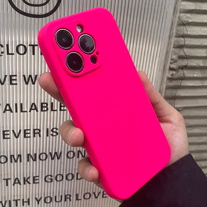 iPhone 15 14 13 UTOPER Original Square Liquid Silicone Phone Case