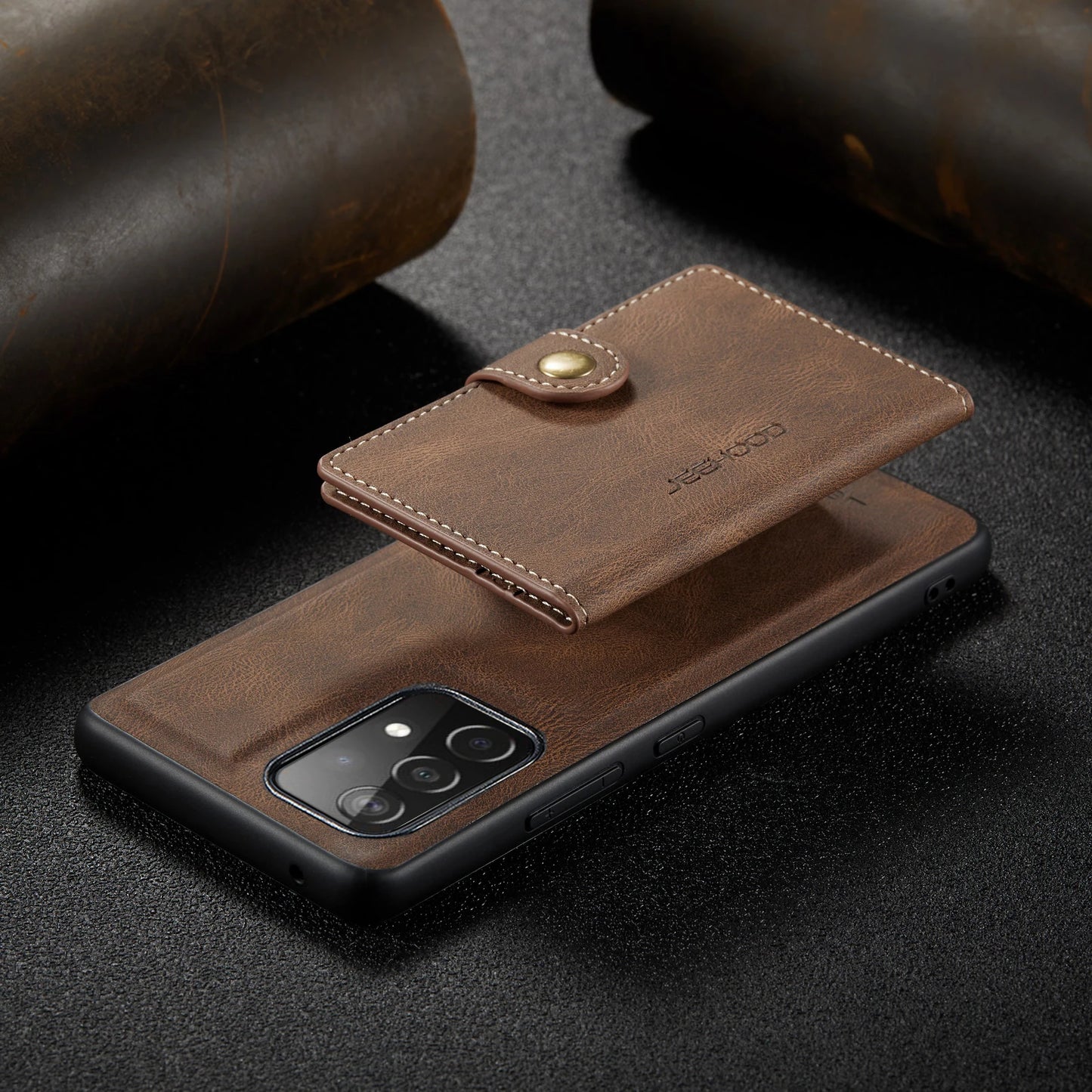 Funda desmontable con ranura para tarjetas de cuero para Samsung Galaxy S23 S22 S21 S20