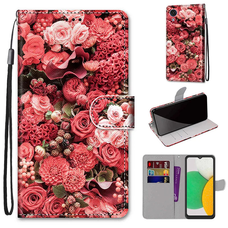 Funda tipo libro tipo billetera para Samsung Galaxy S22