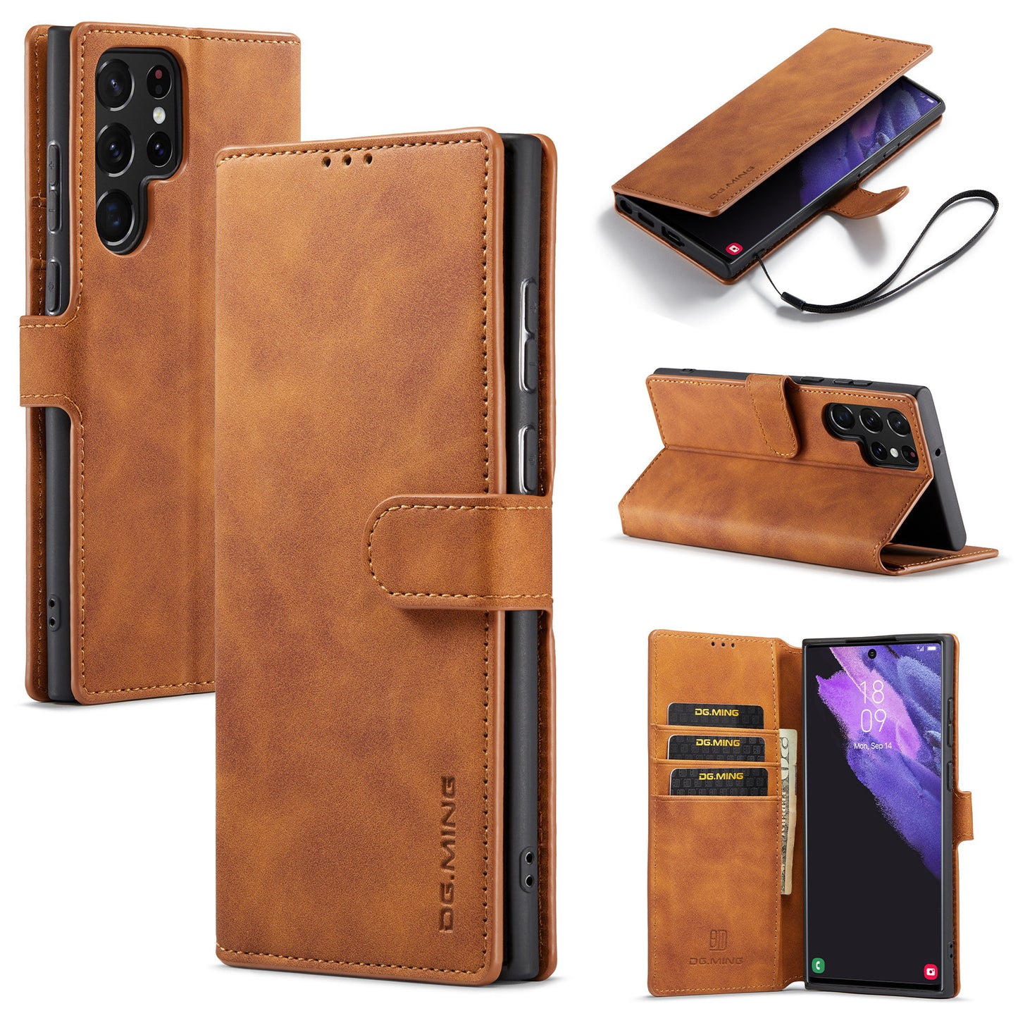 Samsung Galaxy S23 S22 PU Leather Case