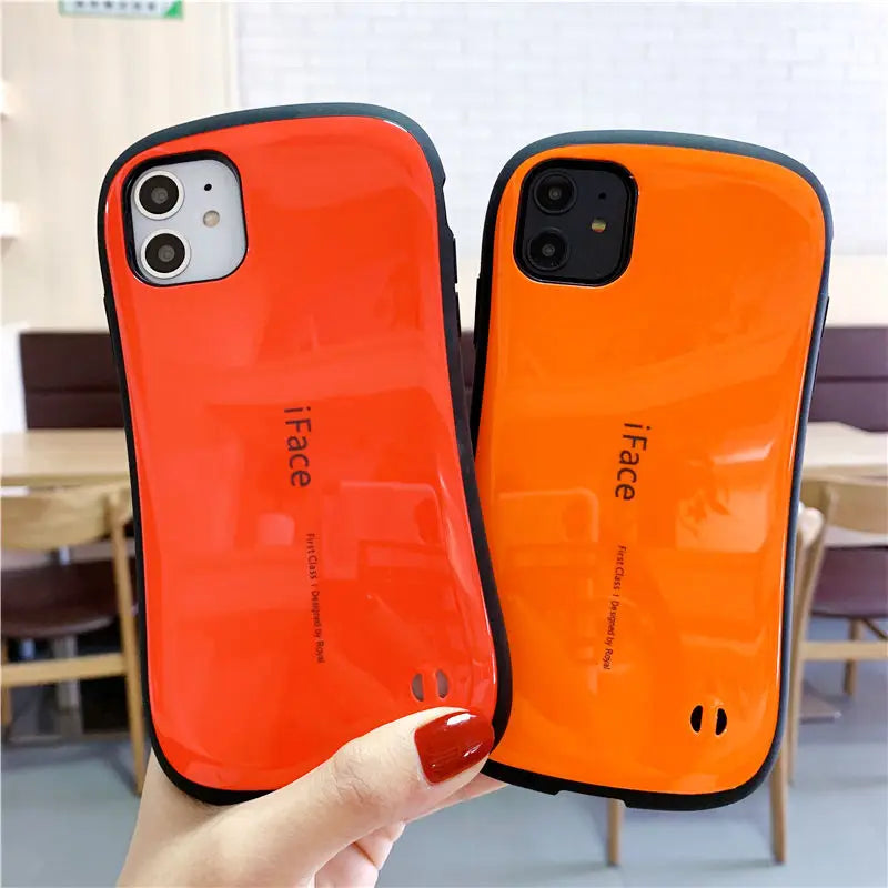 iPhone 15 14 13 12 Smooth Glossy Shockproof Case