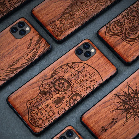 iPhone 15 14 Wood TPU Case