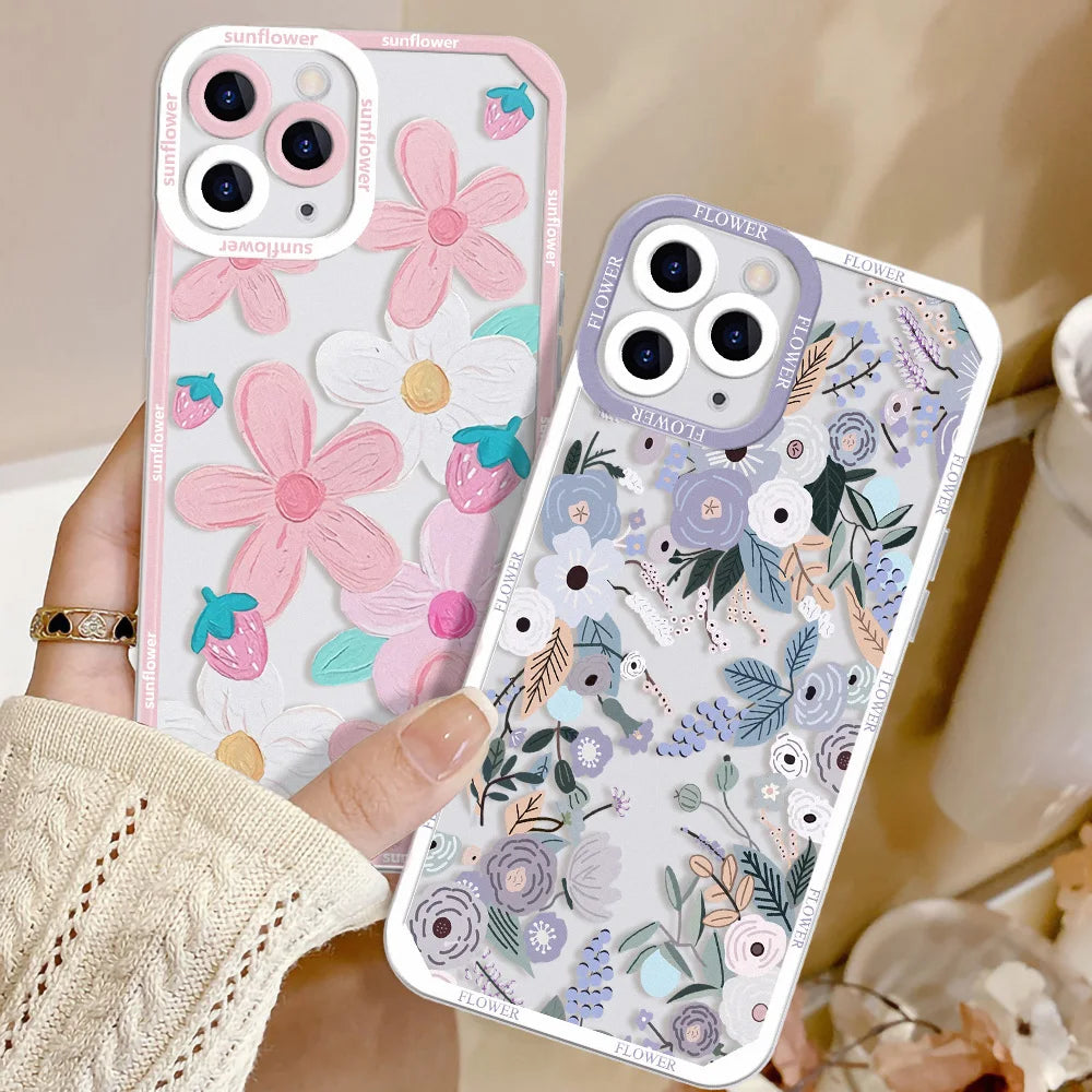 iPhone 15 14 Daisy Flowers Phone Case