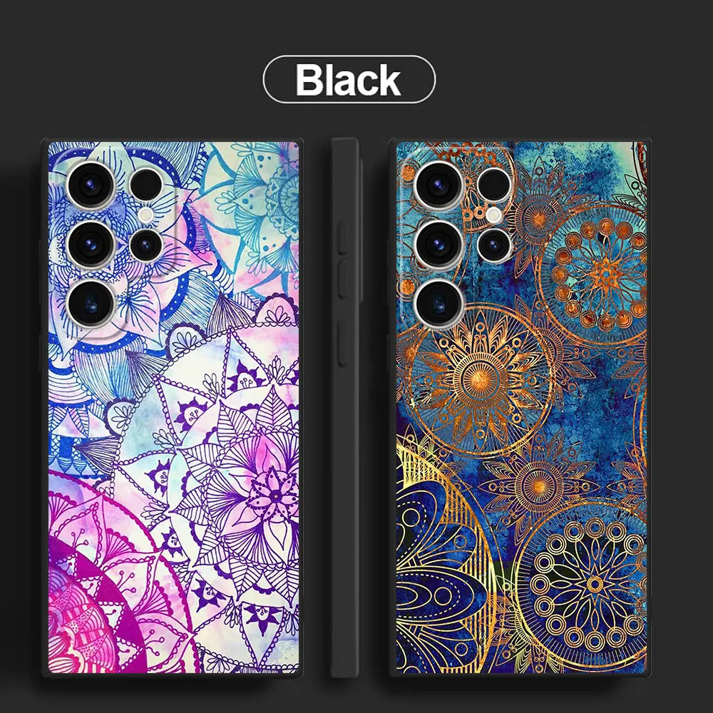 Samsung Galaxy S24 S23 S22 S21 S20 Mandala Luxury Case