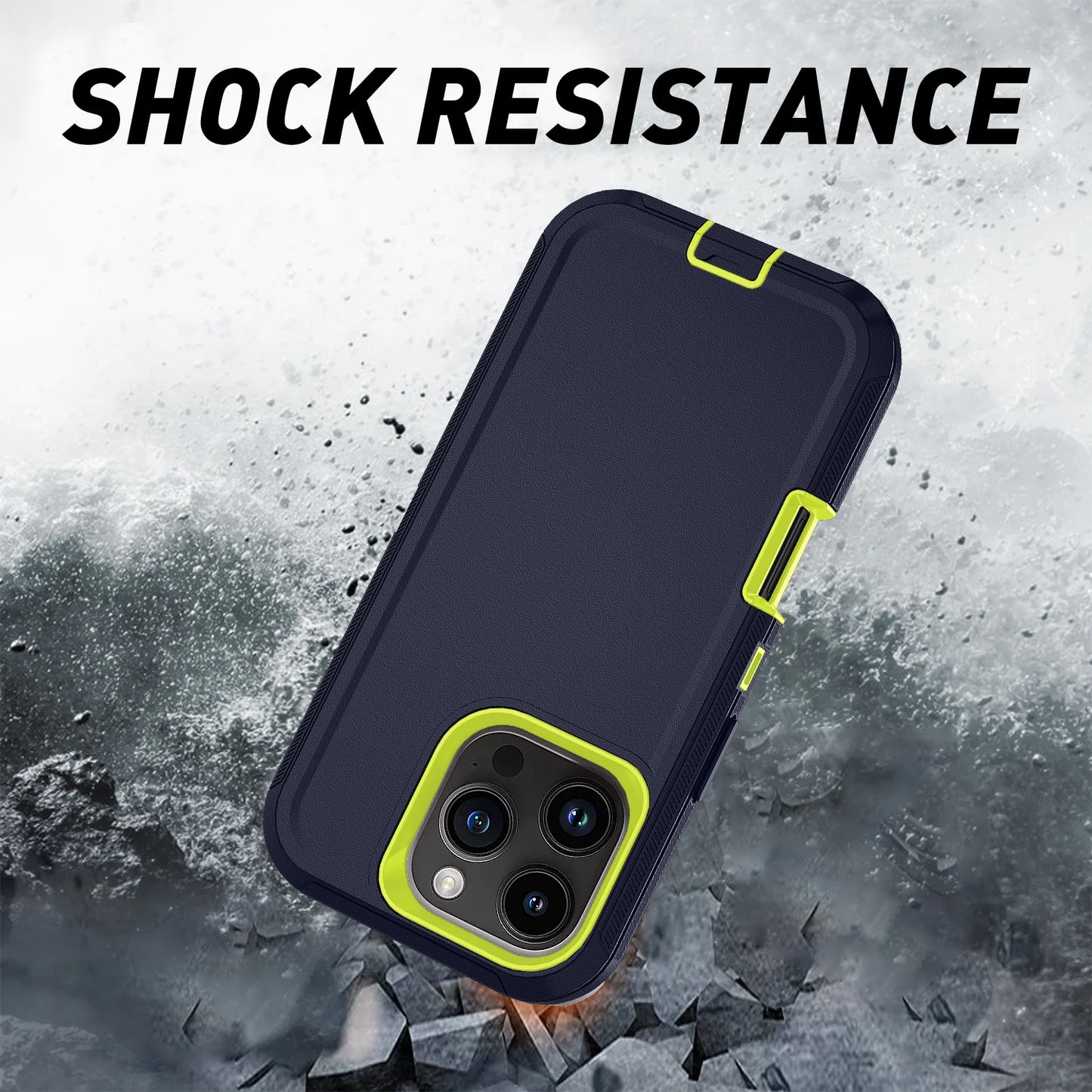 iPhone 15 14 13 Armor Shockproof Defender Case