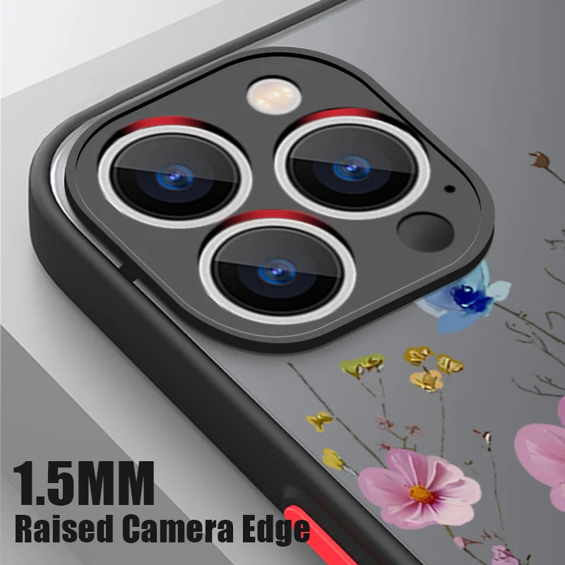 Flower Phone Case For iPhone 16 15 14 Pro Max
