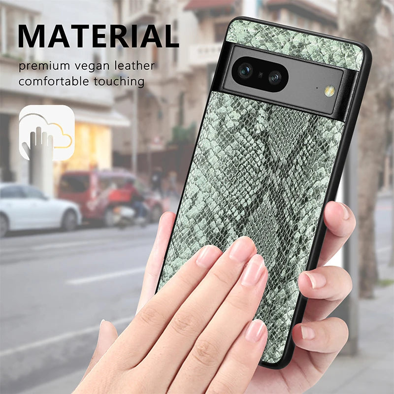 Google Pixel 7 6 Pro 7A 6A Python Snake Pattern Phone Case