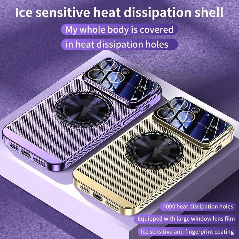 iPhone 15 14 13 12  Heat Dissipation Magnetic Case